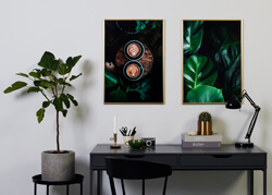 Eleganta guldramar passar till nästan alla motiv, oavsett om de är posters eller egna bilder